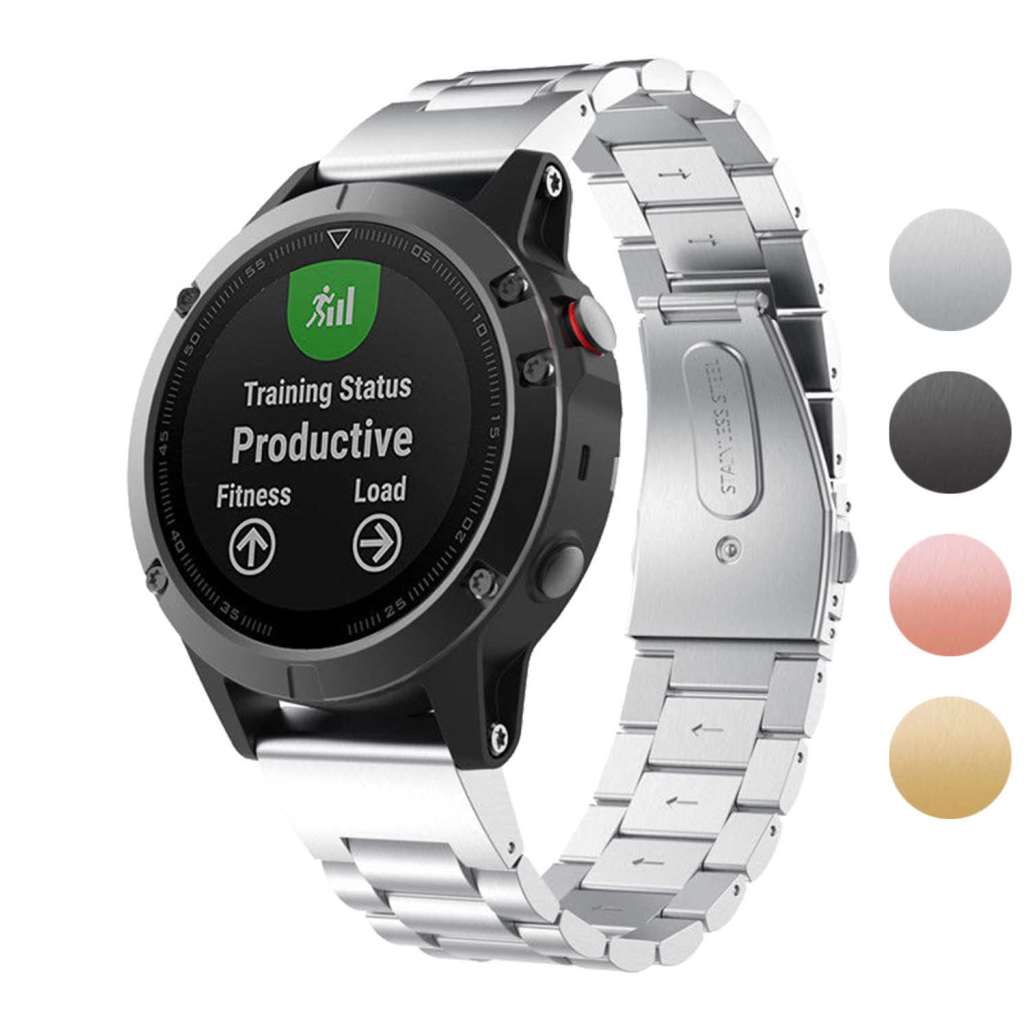 Stainless Steel Link Band for Garmin